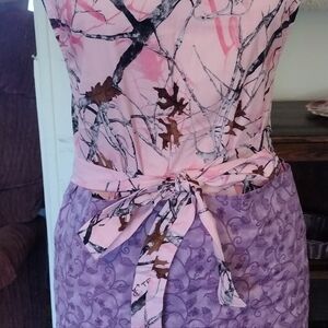 Pink and Purple Camouflage Apron